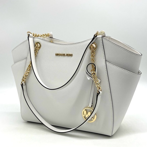 Michael Kors Large Chain Shoulder Tote Bag - Picture 4 of 7